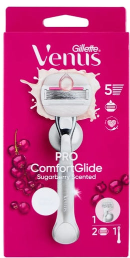GILLETTE PRO COMFORT GLIDE 1 RASOIO + 2 RICARICHE SUGARBERRY