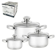DIAMOND CASSERUOLE 2M+COPERCHI 3PZ 12/14/16