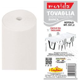 MOVIDA TOVAGLIA TNT ROTOLO 5X1.20MT BIANCO