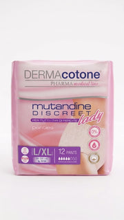DERMA COTONE PANTS DISCREET LADY 12PZ L-XL