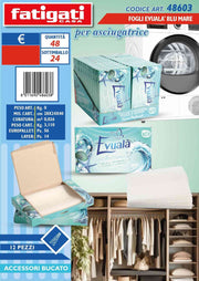 EVUALA FOGLI ASCIUGATRICE BLU MARE 12PZ