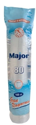 MAJOR BICCHIERE 166CC 80 PZ TRASPARENTE