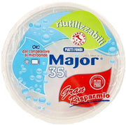 MAJOR PIATTI FONDI RIUTILIZZABILI 35PZ