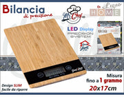 BILANCIA CUCINA RETTANGOLARE LEGNO 527 INTERNATIONAL