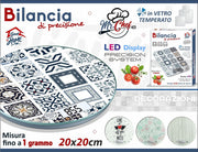 BILANCIA CUCINA ROTONDA DECORATA