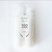 PURO BICCHIERE 200CC 100PZ BIANCO