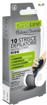 DEPIL LINE STRISCE VISO CARBONE 10pz