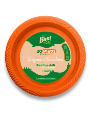 THE BEST PIATTI PIANI RIUT.20PZ ARANCIO