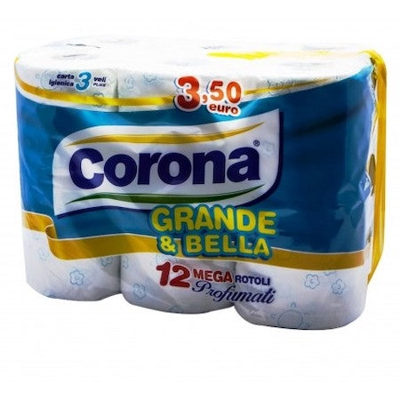 CORONA GRANDE & BELLA 12 ROTOLI 3VELI