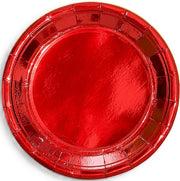 LULU PIATTO 27CM 12PZ  ROSSO METALLIZZATO ART.0790