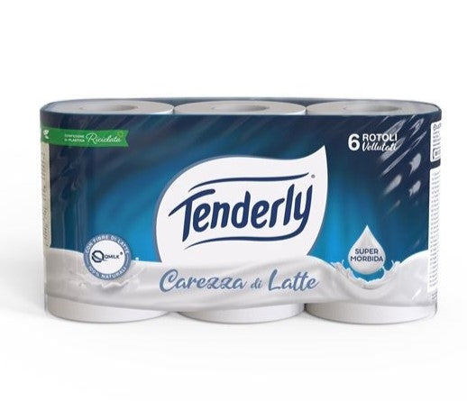 TENDERLY CAREZZA LATTE 6 ROTOLI