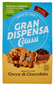 COLUSSI BISCOTTI GOCCE DI CIOCCOLATO 600G