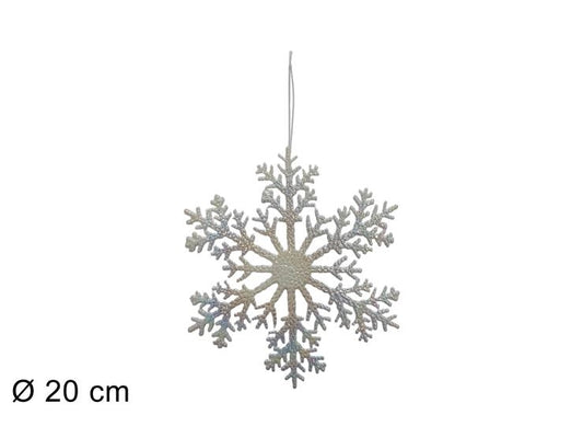 NATALE APPENDINO FIOCCO NEVE 20 CM 805794 2ESSE