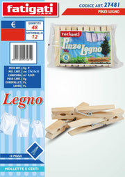 PINZE BUCATO LEGNO 10 PZ 27481