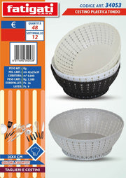 CESTINO PLASTICA TONDO 34053