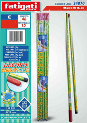 MANICO METALLO GIRASOLE CM.130