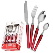 KASAVIVA ECLIPSE POSATE 24PZ ROSSO