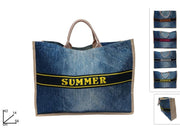 BORSA MARE 56x42CM JUTA JEANS SUMMER TREND