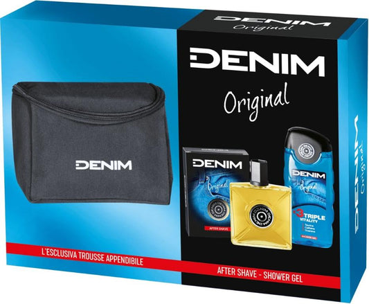 DENIM  ORIGINAL A/SHAVE+SHOWER GEL+TROUSSE