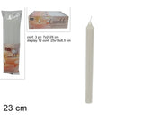 NATALE CANDELA BIANCA 3PZ 23CM 4170 ESSE