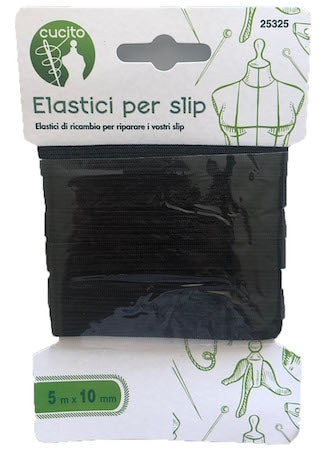 ELASTICI PER SLIP NERI ART.25325