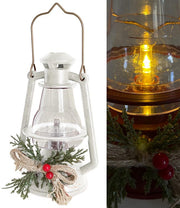 NATALE LANTERNA BIANCA LED CAT 61640 LOVIMPORT