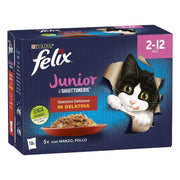 PURINA FELIX GHIOTTONERIE JUNIOR MANZO E POLLO T4 340G