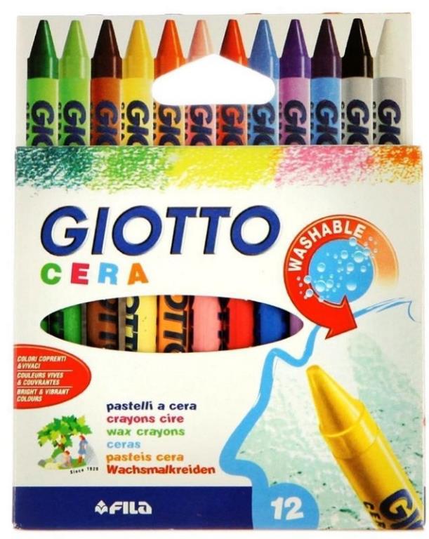 GIOTTO PASTELLI A CERA 12PZ 380002