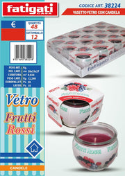 VASETTO VETRO C/CANDELA RED FRUIT