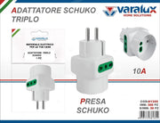 VARALUX ADATTATORE TRIP.SCHUKO 16A 81355