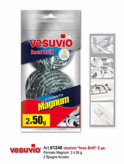VESUVIO SPUGNA ACCIAIO 2PZ 40GR