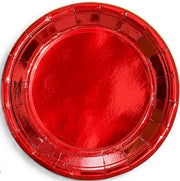 LULU PIATTO 18CM 12PZ  ROSSO METALLIZZATO ART.0783