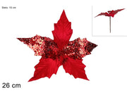NATALE FIORE VELLUTO RETINATO ROSSO TYD-236137G 2ESSE