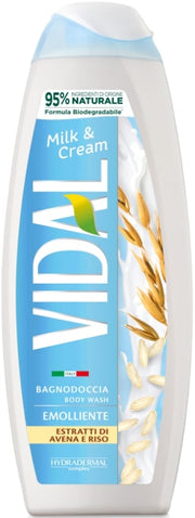 VIDAL NEW BAGNODOCCIA 500ML MILK CREAM
