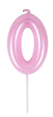 CANDELINA ROSA 6CM NUMERO 0 GOAT