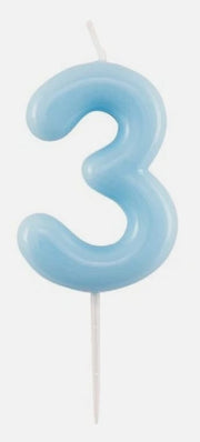 CANDELINA BLU CM.6 NUMERO 3 GOAT