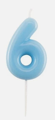 CANDELINA BLU CM.6 NUMERO 6 GOAT