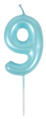 CANDELINA BLU CM.6 NUMERO 9 GOAT