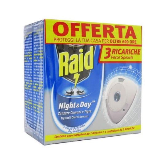 RAID NIGHT & DAY ZANZARE TRIPLA RICARICA