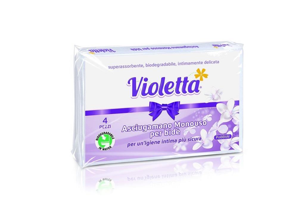 VIOLETTA ASCIUGAMANO PER BIDE'30PZ