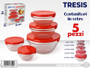 CONTENITORE VETRO 5PZ ART.OCT W5A/B5