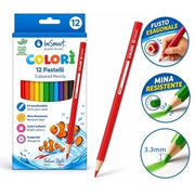 COLORI 12 PASTELLI BE SMART