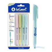 EVIDENZIATORI SLIM PASTEL IN  BLISTER DA 4 PZ BE SMART
