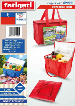 BORSE FRIGO IN TNT 28X14X17CM 6LT