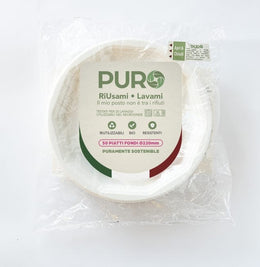 PURO PIATTI FONDI 50PZ BIANCO