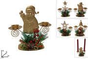 NATALE P/CANDELA 2 POSTI PIGNE BACCHE 84654 2ESSE