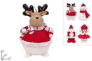 NATALE CANDELA SOGGETTI ROSSO/BIANCO 46243 2ESSE