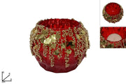 NATALE P.TEALIGHT VETRO ROSSO 14358 2ESSE