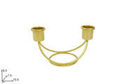 NATALE P.CANDELA ORO 2 POSTI 15X8CM 76844 2ESSE