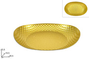 NATALE VASSOIO OVALE NERO/ORO 28X19 97351 2ESSE